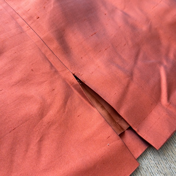 LUCA LUCA by Luca Orlandi orange top and skirt silk taffeta set - Picture 12 of 12